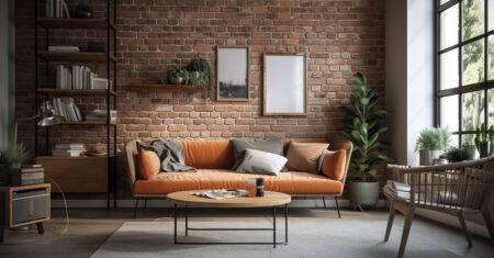Parede de tijolinho na sala de estar: Crie o seu espaço acolhedor