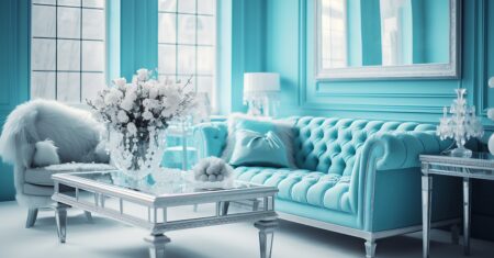 Sala Azul Tiffany: Descubra sua elegância e sofisticação