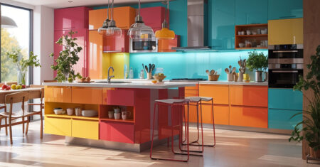 Cozinha Colorida: Modernidade e Cores para sua Decoração