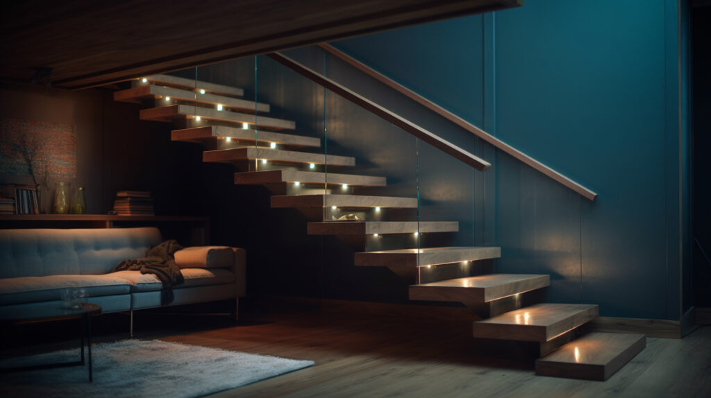 Escada com LED