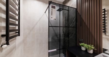 Banheiro com Box Fumê: Um Oásis de Luxo e Sofisticação