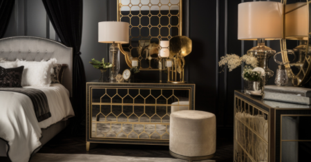 Decoração de Quarto com Detalhes Dourados: Luxo e Sofisticação