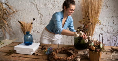 Você Sabia? Com Flores Secas, Você Pode Criar Arranjos Duradouros e Cheios de Charme!