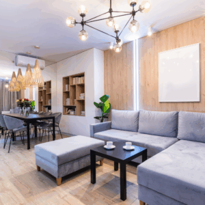 Ambientes Integrados: Adicionando Charme com Sala de Jantar e Sala de Estar