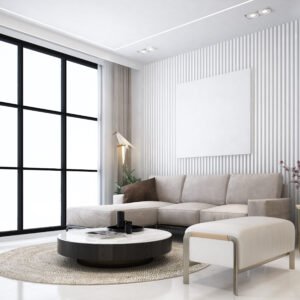 Painel Ripado Branco Sala: Elegância, Minimalismo e Sofisticação em Um Só Elemento