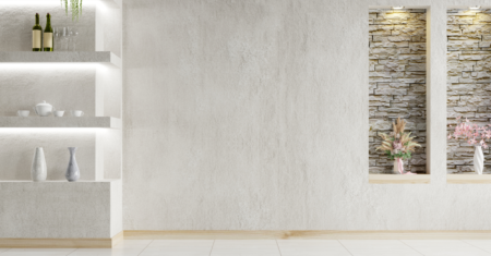 Estante embutida de alvenaria: o charme funcional que transforma qualquer ambiente