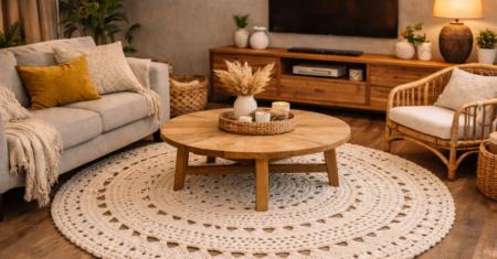 Como Usar Tapete de Crochê na Sala: Guia Completo Para Decorar com Estilo e Aconchego