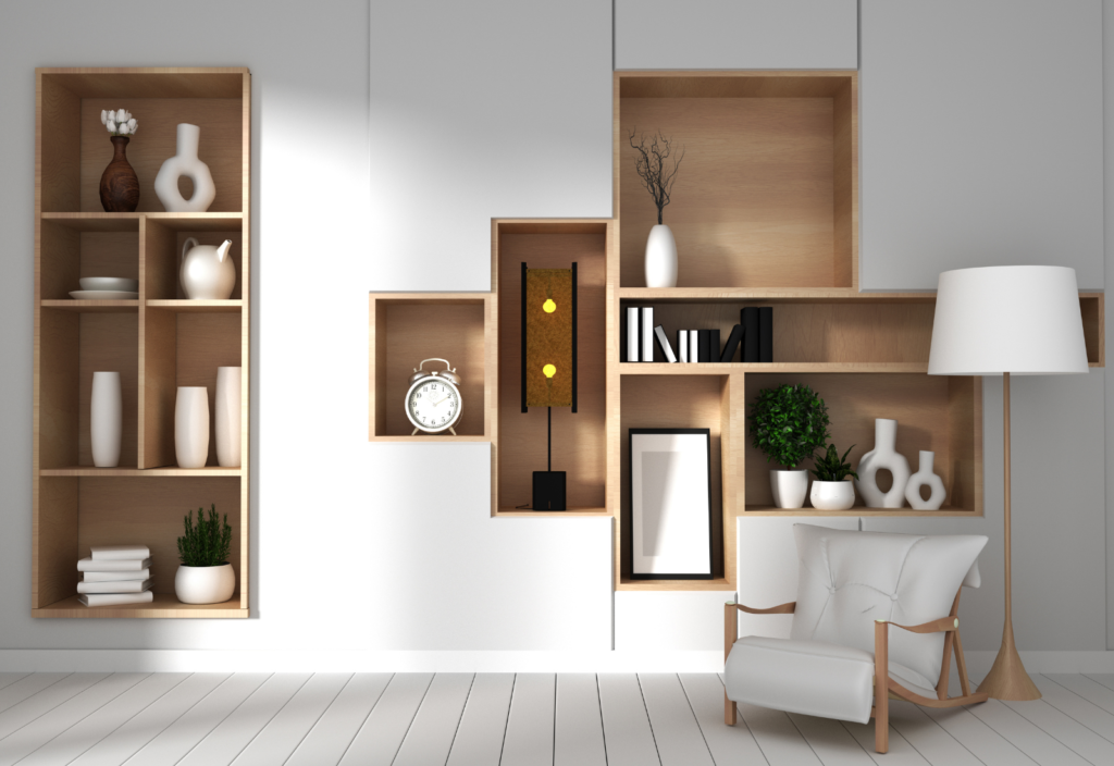 Estante de Madeira Embutida: Organização com Estilo