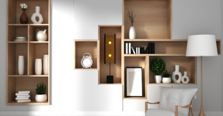 Estante de Madeira Embutida: Organização com Estilo