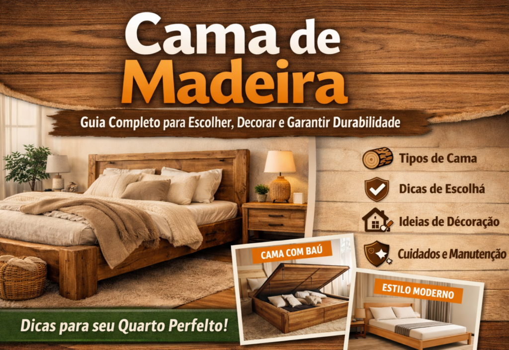 Cama de Madeira: Como escolher, decorar e garantir durabilidade