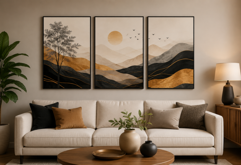 Conjunto de Quadros Decorativos: Ambiente com Estilo e Personalidade
