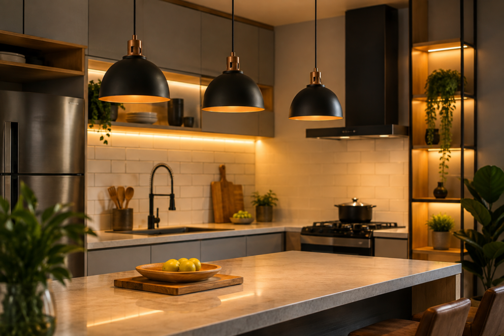 Luminária de Cozinha: Como Escolher o Modelo Ideal para Iluminar e Valorizar o Ambiente